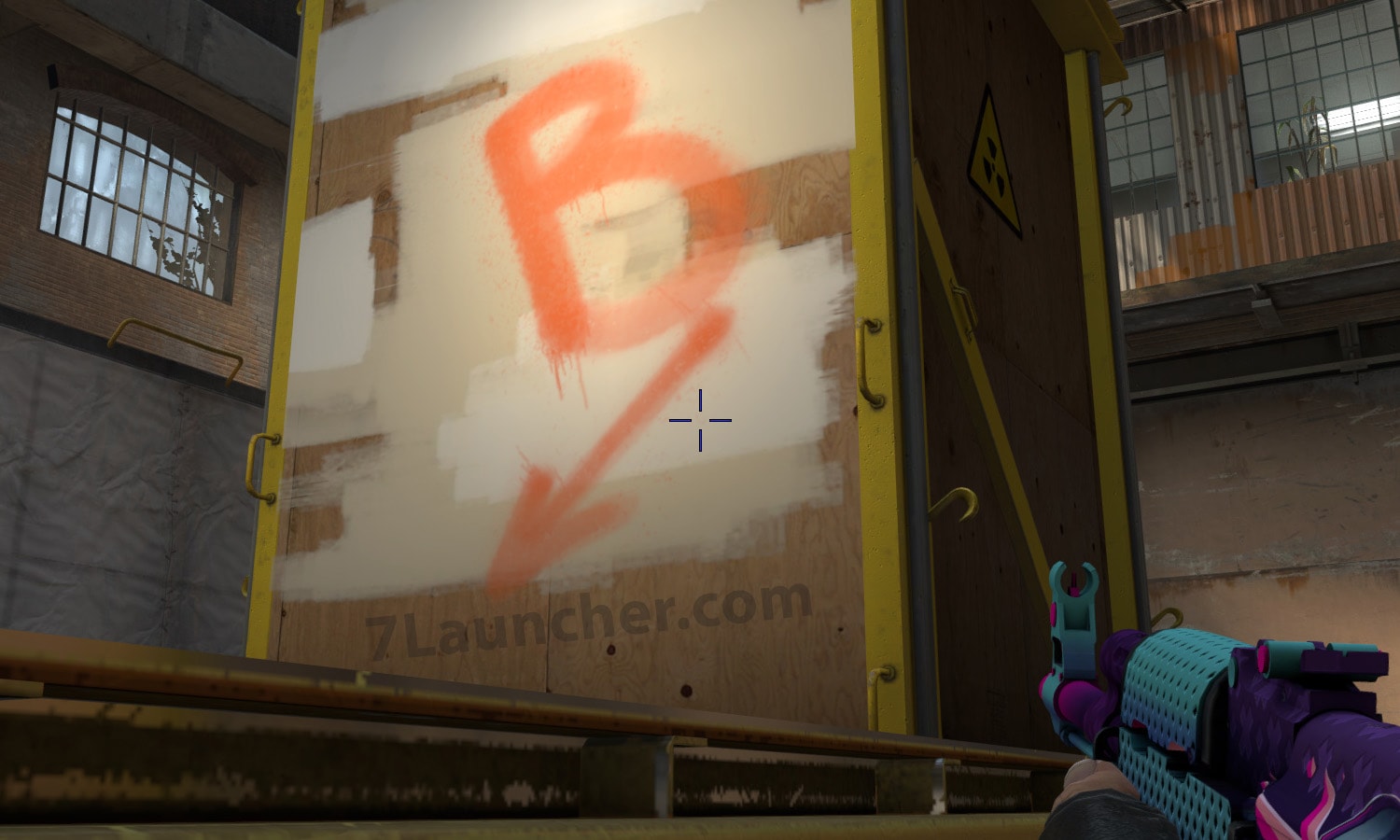 Thin outline of the crosshair