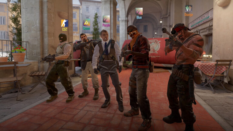 Counter-Strike 2 teams meet on a competitive map