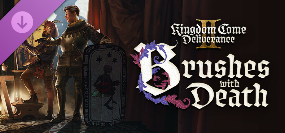 Key art for Kingdom Come: Deliverance II — Brushes with Death
